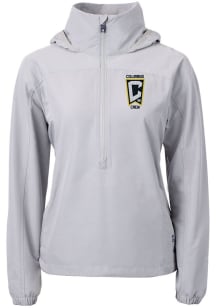 Cutter and Buck Columbus Crew Womens Grey Charter Eco Long Sleeve Pullover