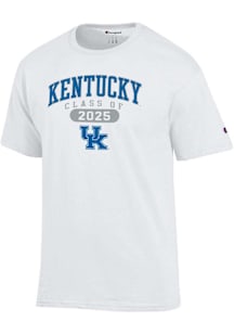 Champion Kentucky Wildcats White Class of 2025 Pill Jersey Short Sleeve T Shirt
