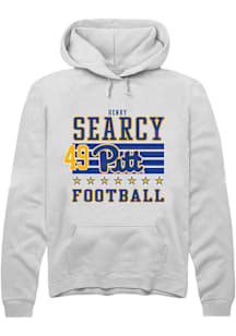 Henry Searcy Rally Mens White Pitt Panthers Football NIL Striped Player Hood