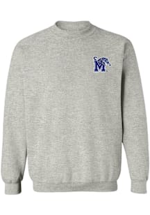 Vive La Fete Memphis Tigers Womens Grey Impressions Crew Sweatshirt