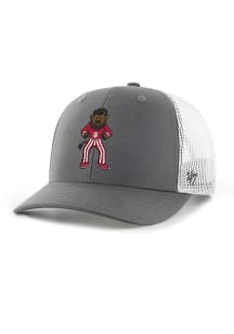47 Charcoal Indiana Hoosiers Bison Trucker Adjustable Hat