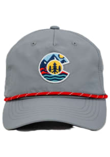 Colorado Scenic C Perf Clubhouse Rope X15 Adjustable Hat - Grey