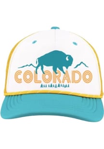 Colorado 3T WF Buffalo &amp; State Foam X08 Trucker Adjustable Hat - White