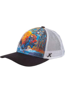 Colorado Printed Buffalo River X08 Canvas Adjustable Hat - Black