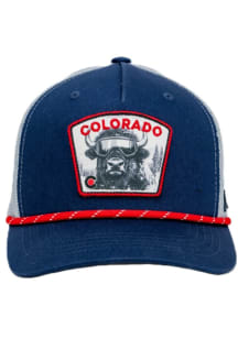 Colorado Bison Goggles Patch Rope X08 Play Adjustable Hat - Navy Blue