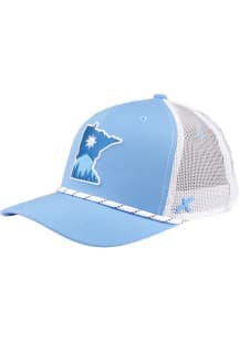 Minnesota 2T Flag State Rope X08 Trucker Adjustable Hat - Light Blue