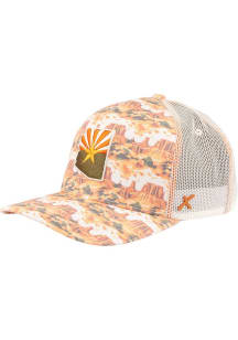 Arizona Sublimated Canyon Flag State X08 Play Trucker Adjustable Hat - Tan