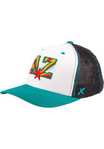 Arizona 3T Flag AZ X08 Play Trucker Adjustable Hat - White