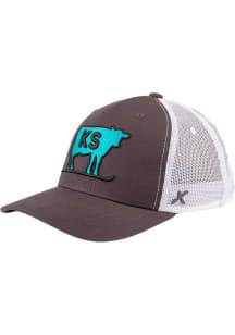 Kansas Ski KS 2T X08 Trucker Adjustable Hat - Grey