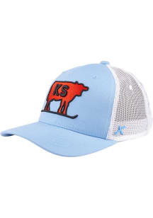 CAPX Kansas Ski KS 2T X08 Trucker Adjustable Hat - Light Blue
