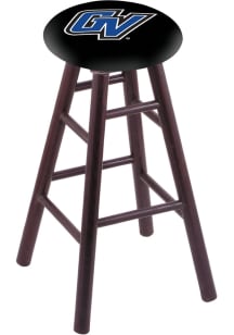 Grand Valley State Lakers Round Cushion Oak Pub Stool - Brown