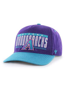 47 Arizona Diamondbacks Double Header Baseline Hitch Adjustable Hat - Purple