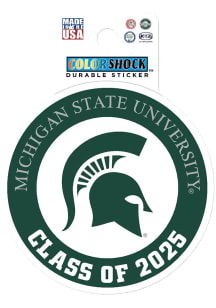 Green Michigan State Spartans Class of 2025 Durable Stickers