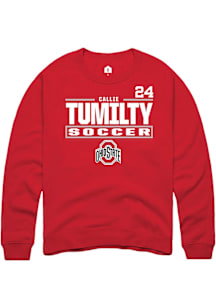 Callie Tumilty Ohio State Buckeyes Mens Red NIL Stacked Box Player Crew