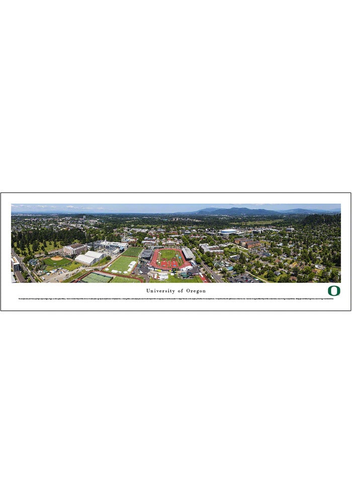 Oregon Ducks Campus Panorama Unframed Poster