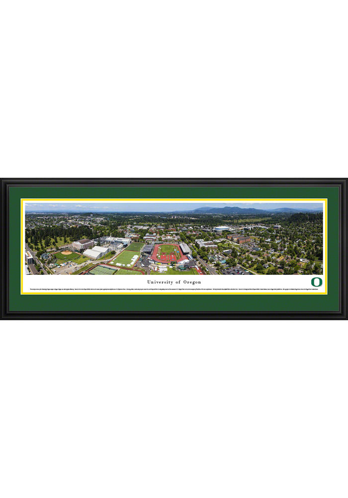 Oregon Ducks Campus Panorama Deluxe Framed Posters
