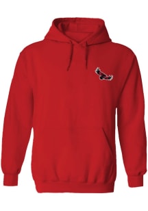 Vive La Fete Saint Josephs Hawks Womens Cardinal Impressions Hooded Sweatshirt