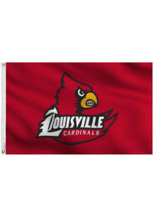 Louisville Cardinals 3x5 Red Grommet Applique Flag
