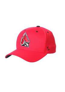 Zephyr Ball State Cardinals Mens Cardinal ZH Stretchfit Flex Hat