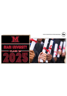 Miami RedHawks Class of 2025 unique photo frame Picture Frame - Black