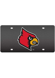 Louisville Cardinals Carbon Fiber Car Accessory License Plate