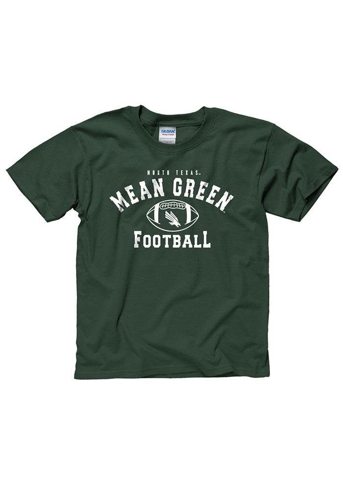 North Texas Mean Green Youth Green Football Short Sleeve T-Shirt