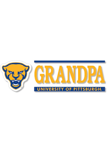Pitt Panthers 6x2 Grandpa Auto Decal - Blue