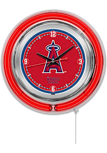 Los Angeles Angels Double Neon Wall Clock