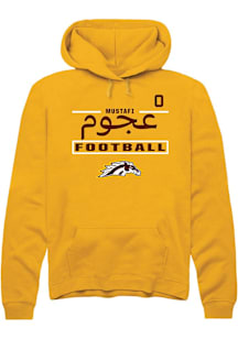 Mustafi Al-Gawari Western Michigan Broncos Mens Gold Football NIL Stacked Box Player Hood