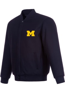 Michigan Wolverines Wool Heavyweight Jacket - Navy Blue