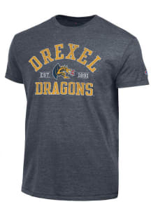 Drexel Dragons Navy Blue Champion Est Date Tri-Blend Short Sleeve Fashion T Shirt