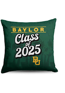Baylor Bears Class of 2025 18x18 Throw Pillow - Green
