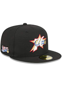 New Era Philadelphia 76ers Mens Black 2025 NBA Classic Edition 59FIFTY Fitted Hat