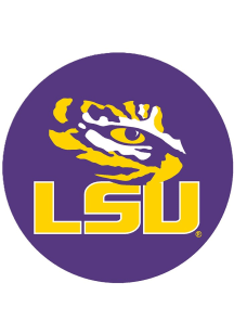 LSU Tigers 3&quot; Main Mark Button - Purple