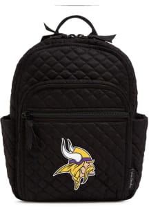 Vera Bradley Minnesota Vikings Black Solid Backpack