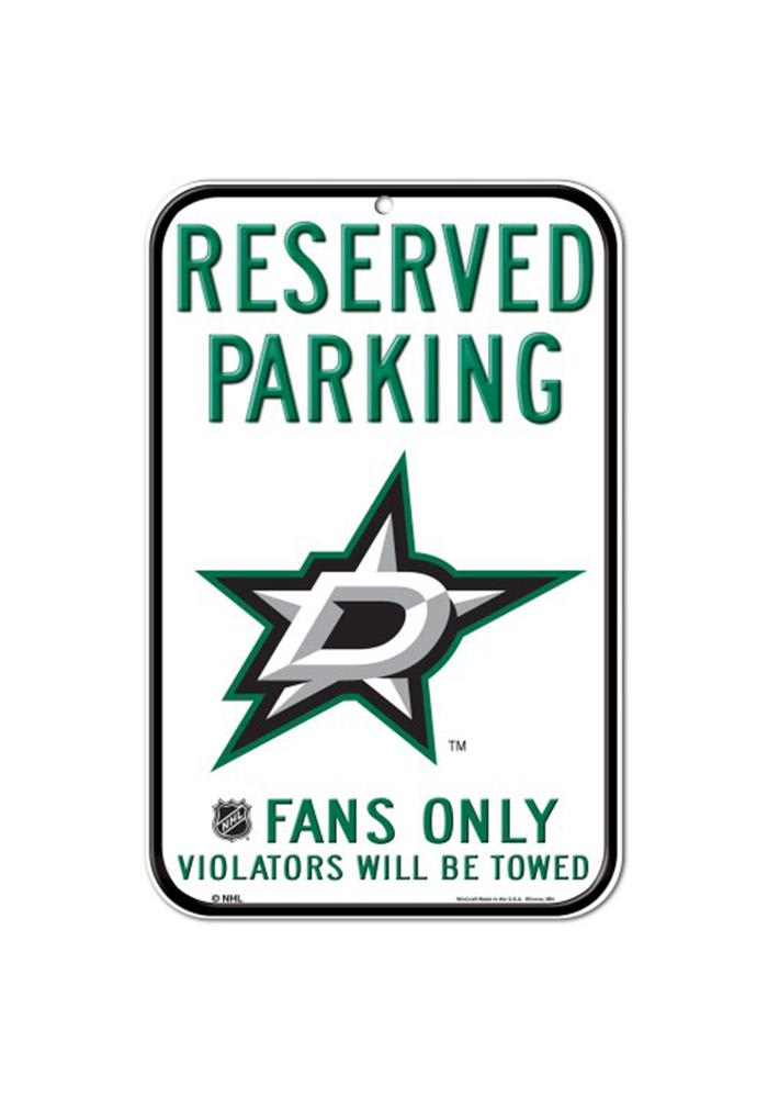 Dallas Stars Plastic Parking Sign