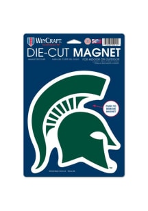 Green  Michigan State Spartans Die Cut Magnet