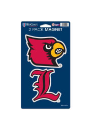 Louisville Cardinals 5x9 2pk Magnet