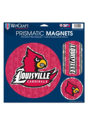 Louisville Cardinals 11x11 Prismatic Magnet
