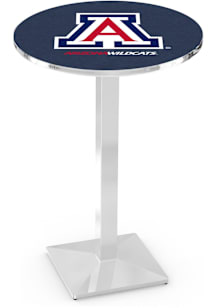 Arizona Wildcats Chrome Square Base Pub Table