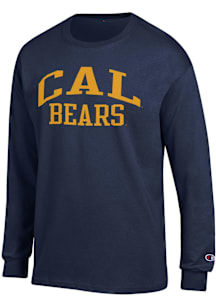 Champion Cal Golden Bears Navy Blue Jersey Long Sleeve T Shirt