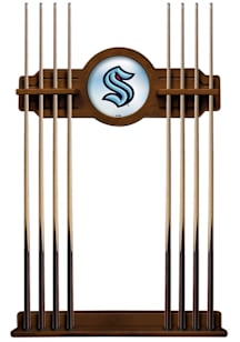 Seattle Kraken Solid Wood Cue Rack Pool Table