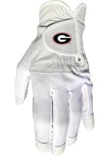 Georgia Bulldogs White Cool Mesh Golf Gloves
