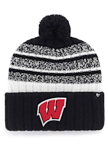 47 Wisconsin Badgers Black Tavern Cuff Beanie Mens Knit Hat