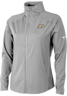 Womens Purdue Boilermakers Grey Columbia Fairway Friends Light Weight Jacket