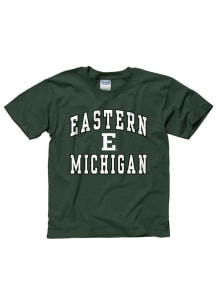 Eastern Michigan Eagles Youth Green Arch Short Sleeve T-Shirt