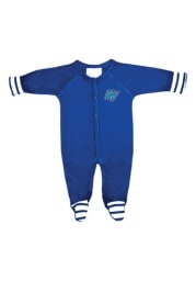 Grand Valley State Lakers Baby Blue Stripe Loungewear One Piece Pajamas