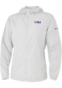 Columbia LSU Tigers Womens White Heat Seal Prodigy Light Weight Jacket