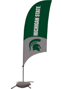 Green Michigan State Spartans 7.5 Foot Cross Base Tall Team Flag
