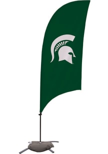 Green Michigan State Spartans 7.5 Foot Cross Base Tall Team Flag